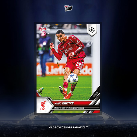 Topps Now Hugo Ekitike 25/26 歐冠 球星卡 正面圖
