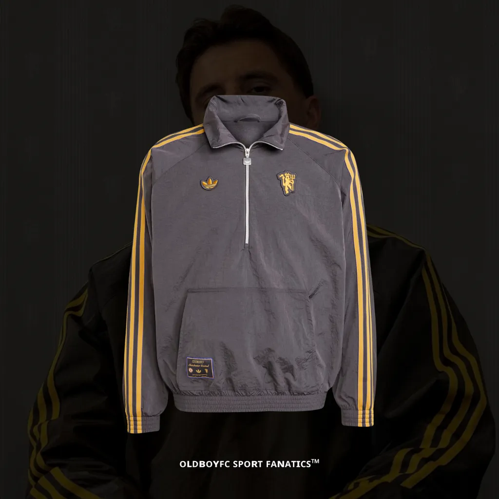 曼聯 TERRACE ICONS 半拉鍊外套 - JN2825