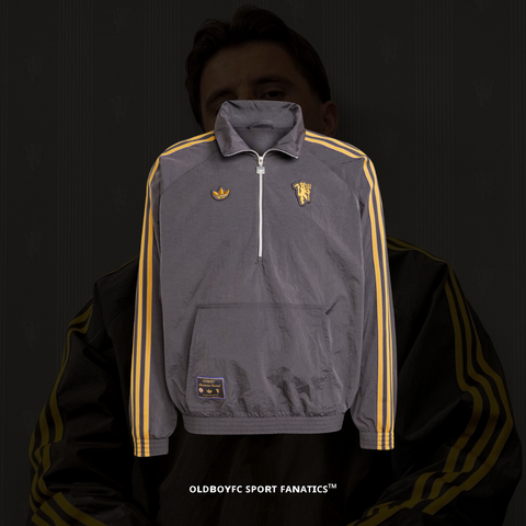 曼聯 TERRACE ICONS 半拉鍊外套 - JN2825