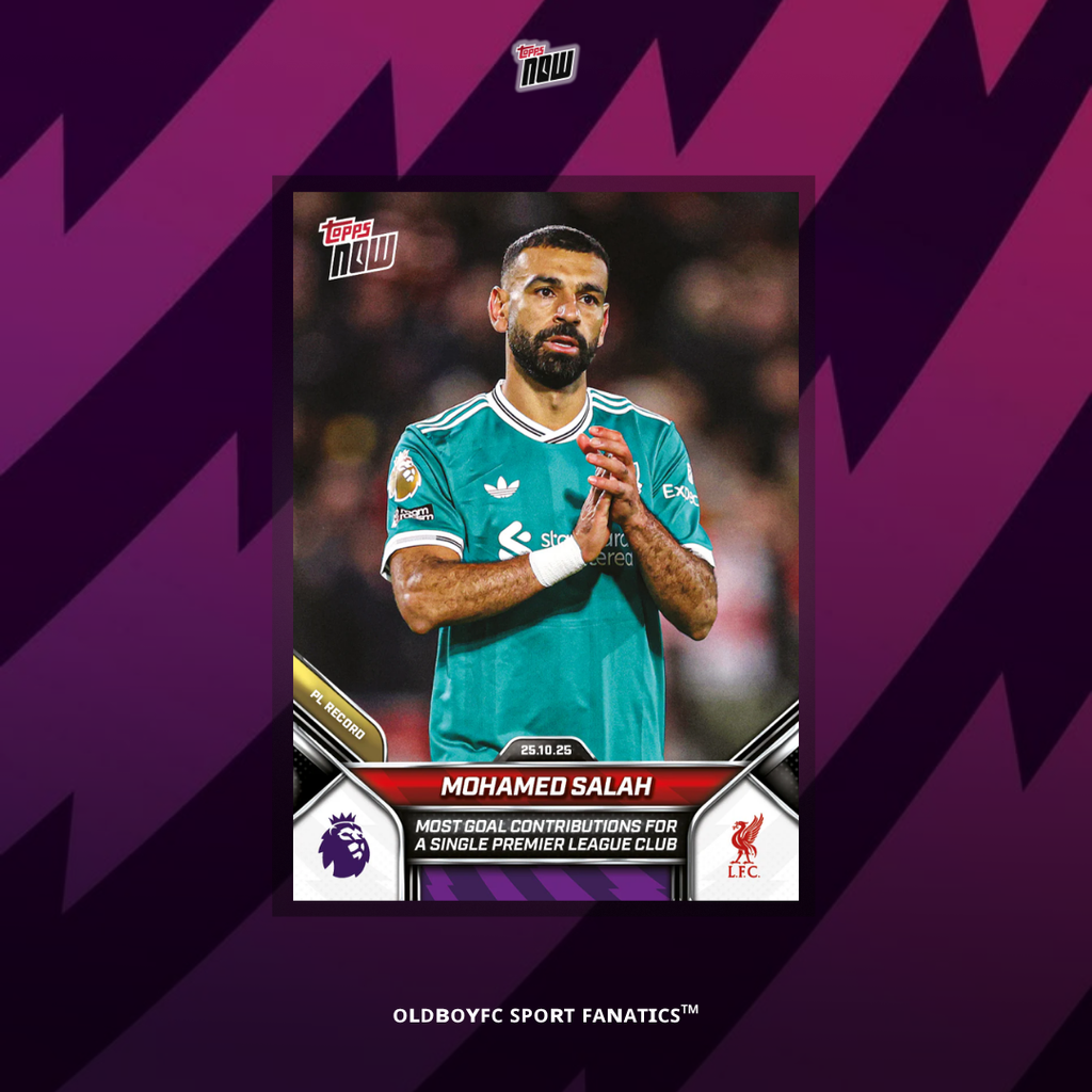 Topps Now Mohamed Salah 25/26 英超 球星卡 正面圖