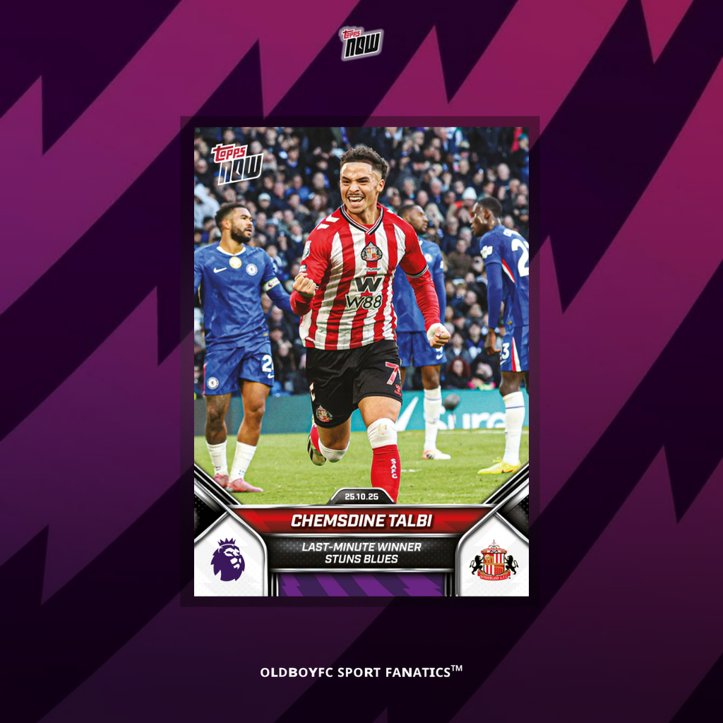 Topps Now Chemsdine Talbi 25/26 英超 球星卡 正面圖