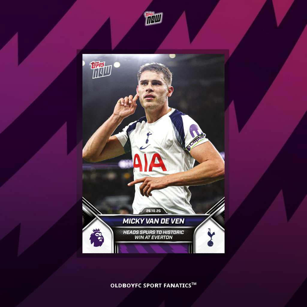 Topps Now Micky van de Ven 25/26 英超 球星卡 正面圖