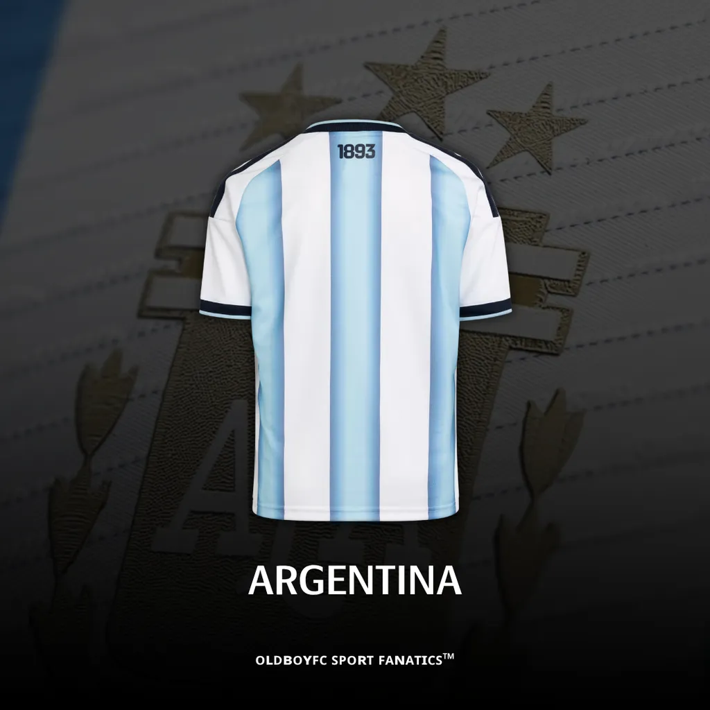 阿根廷 2026 世界盃青少年球迷版球衣 - KA8119 背面