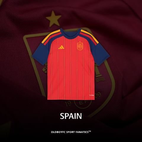 西班牙 2026 世界盃青少年球迷版球衣 - JZ5757