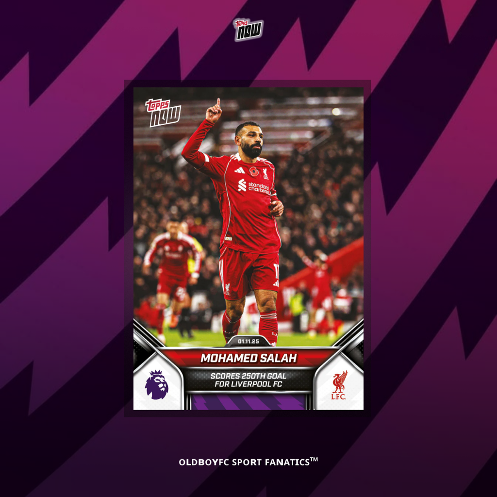 Topps Now Mohamed Salah 25/26 英超 球星卡 正面圖