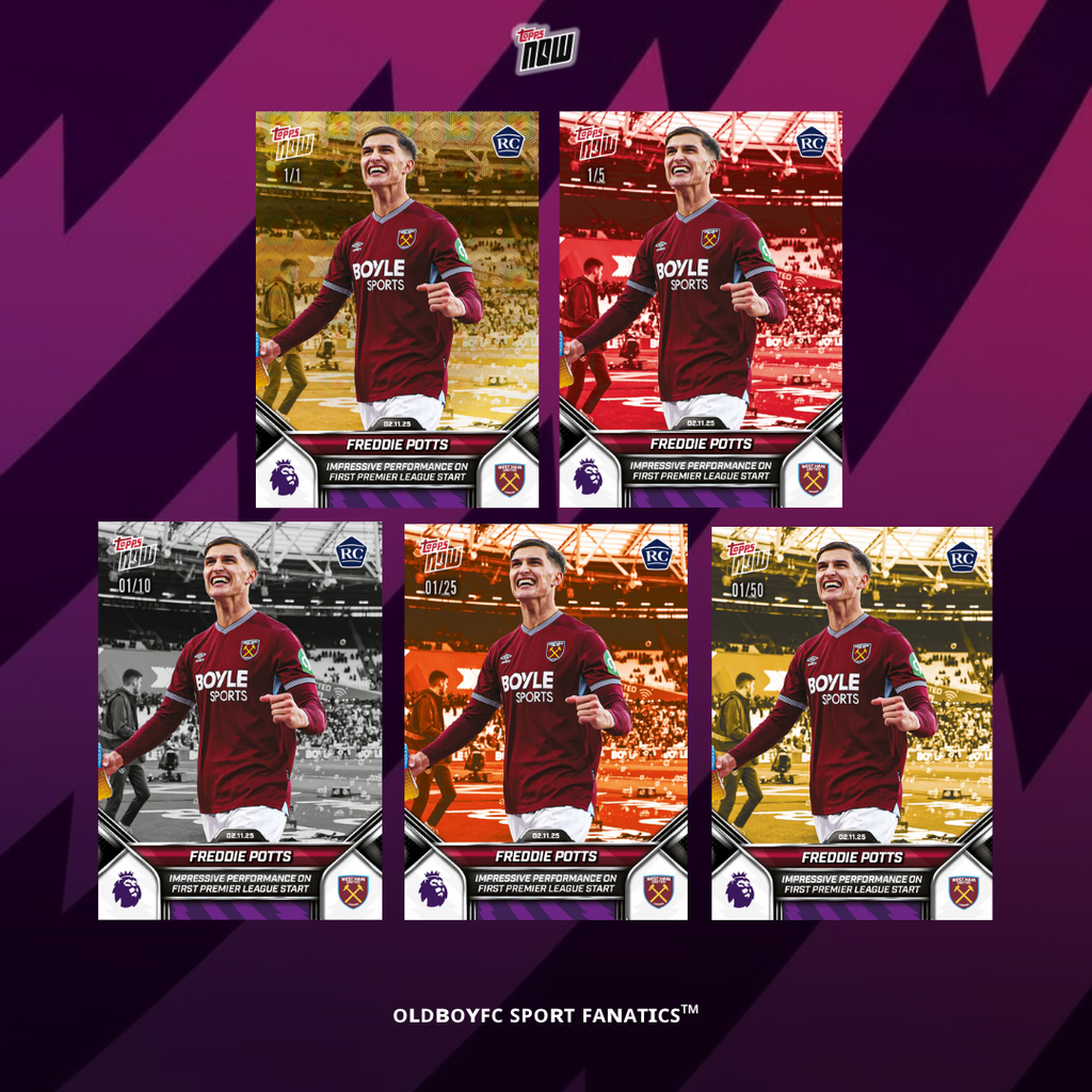 Topps Now Freddie Potts 25/26 英超 球星卡 帶編卡
