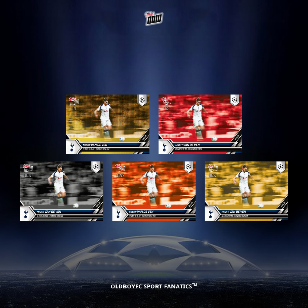 Topps Now Micky van de Ven 25/26 UCL 球星卡 帶編卡