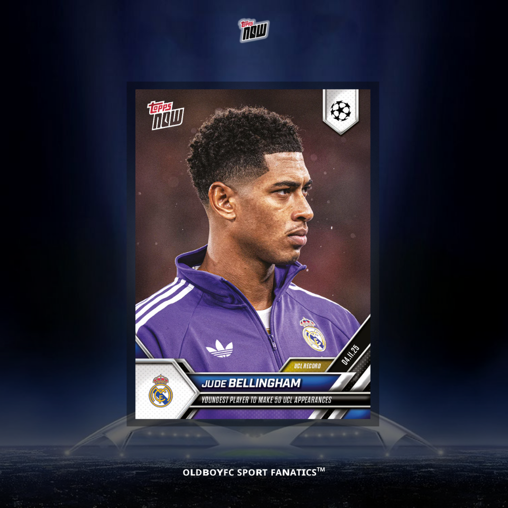 Topps Now Jude Bellingham 25/26 UCL 球星卡 正面圖