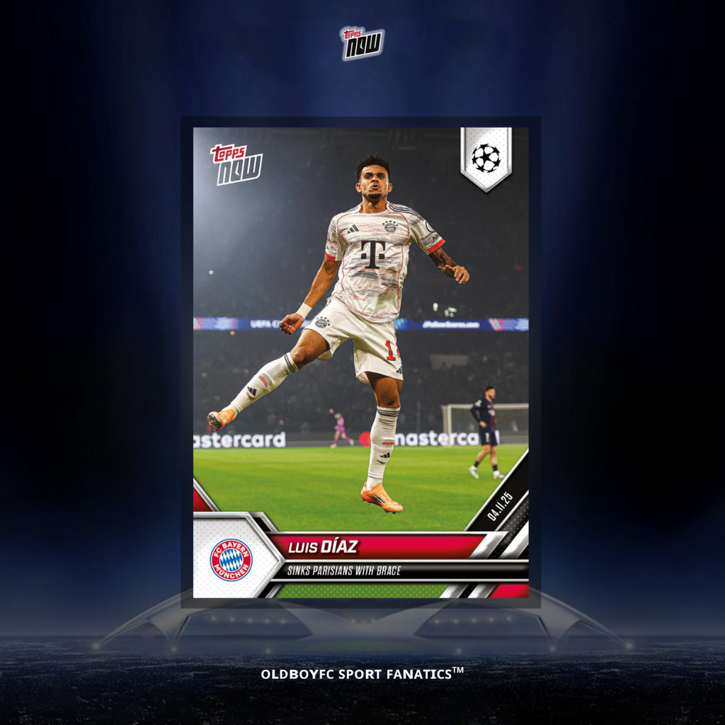 Topps Now Luis Díaz 25/26 UCL 球星卡 正面圖