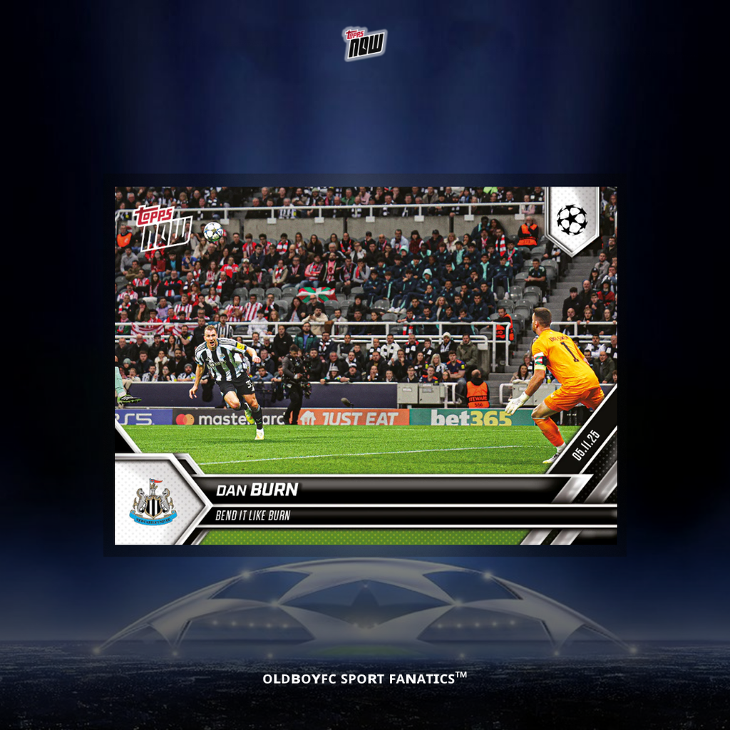 Topps Now Dan Burn 25/26 UCL 球星卡 正面圖