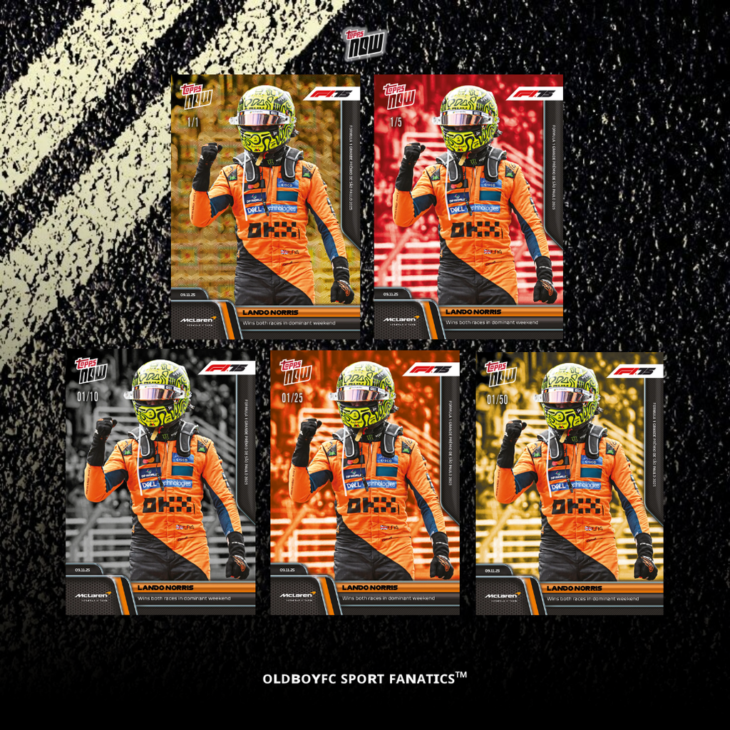 Topps Now Lando Norris 2025 F1 巴西大獎賽 球星卡 帶編卡