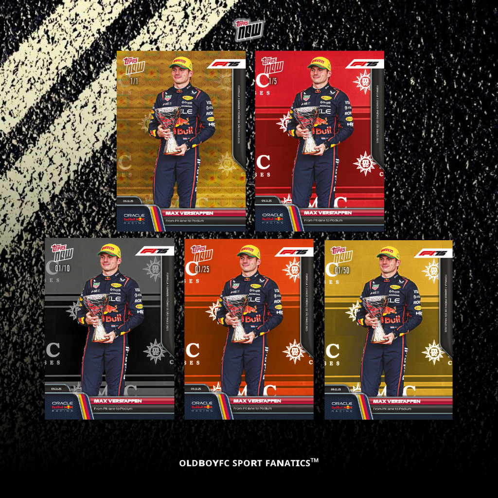 Topps Now Max Verstappen 2025 F1 巴西大獎賽 球星卡 帶編卡