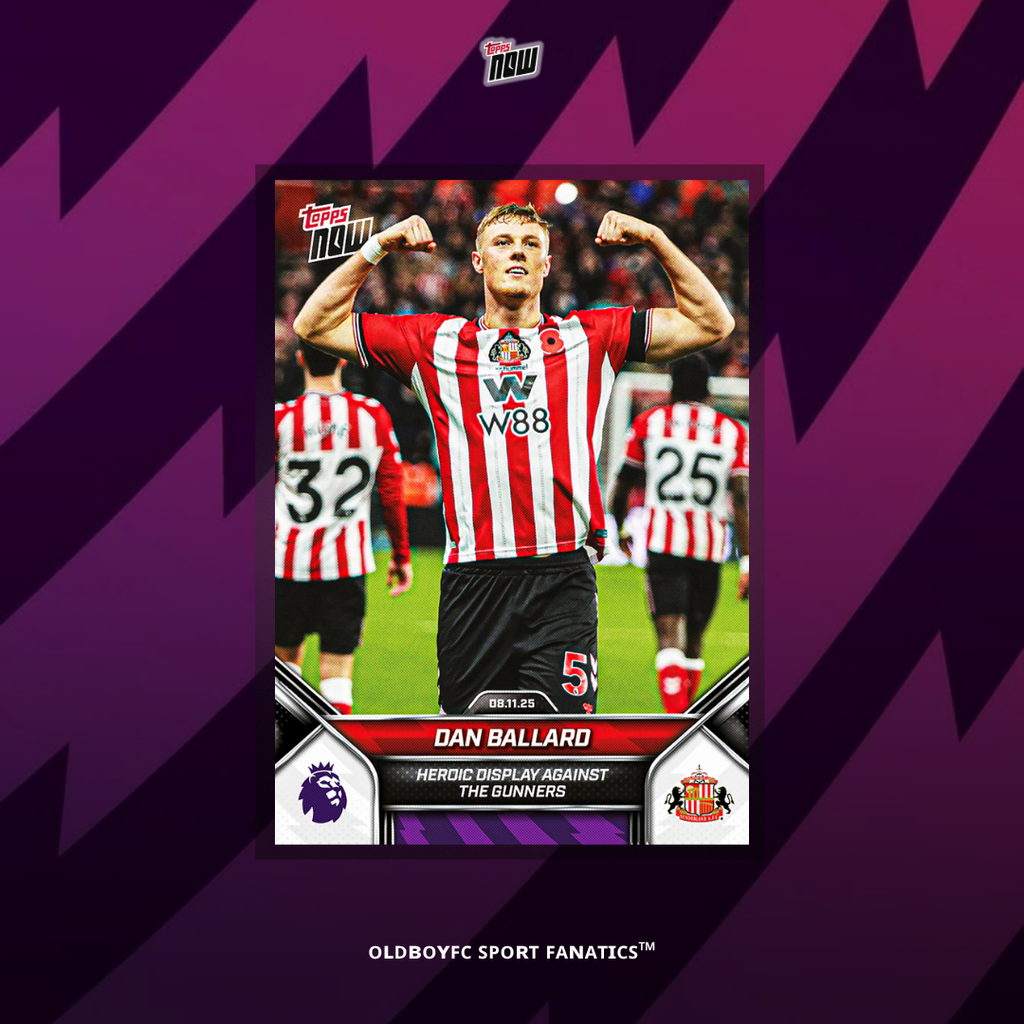 Topps Now Dan Ballard 25/26 英超 球星卡 正面圖