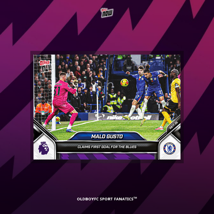 Topps Now Malo Gusto 25/26 英超 球星卡 正面圖