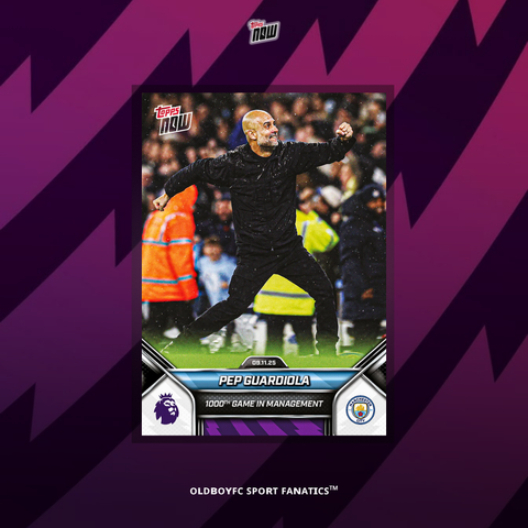 Topps Now Pep Guardiola 25/26 英超 球星卡 正面圖