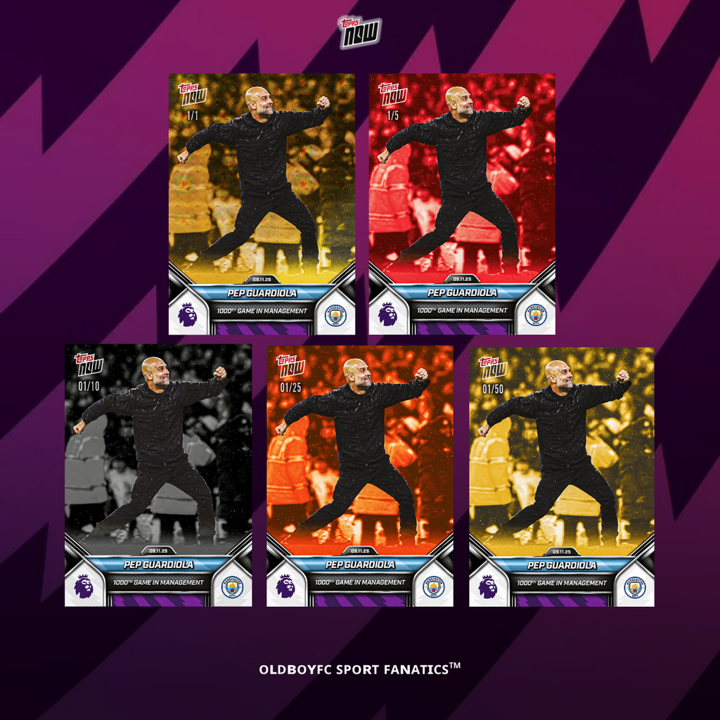 Topps Now Pep Guardiola 25/26 英超 球星卡 帶編卡