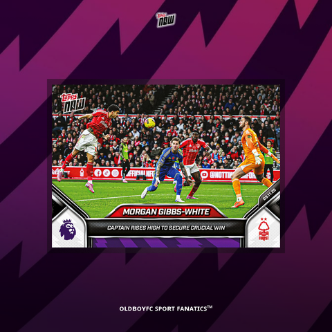 Topps Now Morgan Gibbs-White 25/26 英超 球星卡 正面圖