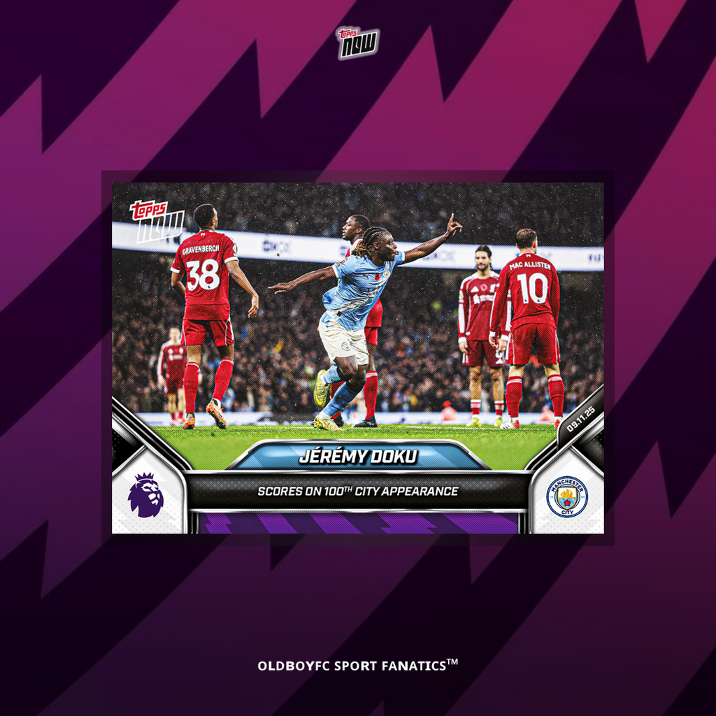 Topps Now Jérémy Doku 25/26 英超 球星卡 正面圖
