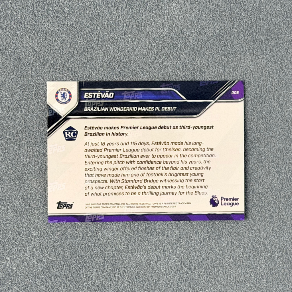 【現貨】Topps Now Estêvão 25/26 英超 #6