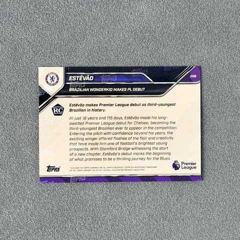【現貨】Topps Now Estêvão 25/26 英超 #6
