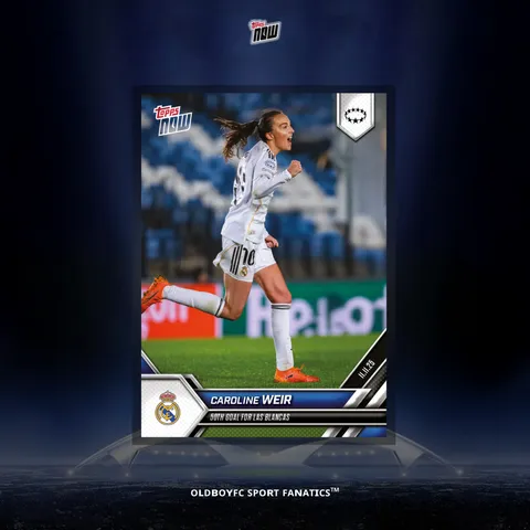 Topps Now Caroline Weir 25/26 女足歐冠 球星卡 正面圖