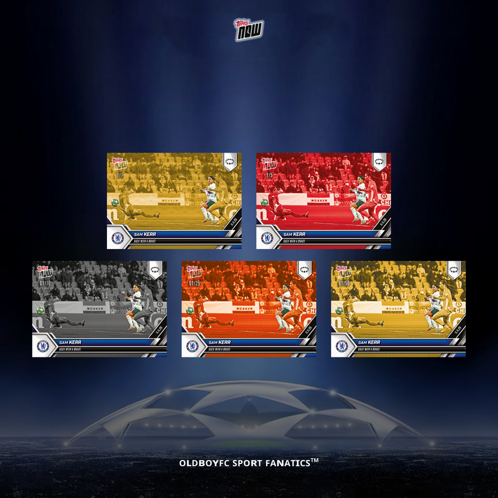 Topps Now Sam Kerr 25/26 女足歐冠 球星卡 帶編卡