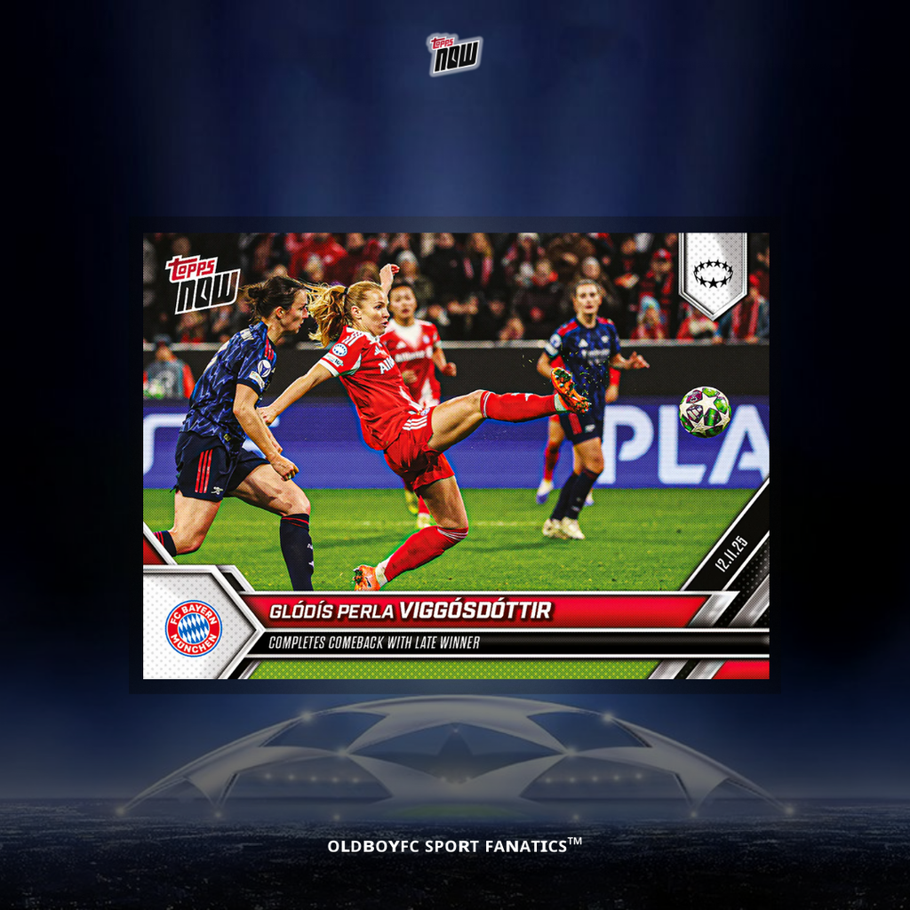 Topps Now Glódís Perla Viggosdóttir 25/26 女足歐冠 球星卡 正面圖