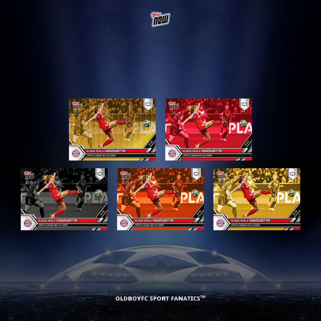 Topps Now Glódís Perla Viggosdóttir 25/26 女足歐冠 球星卡 帶編卡