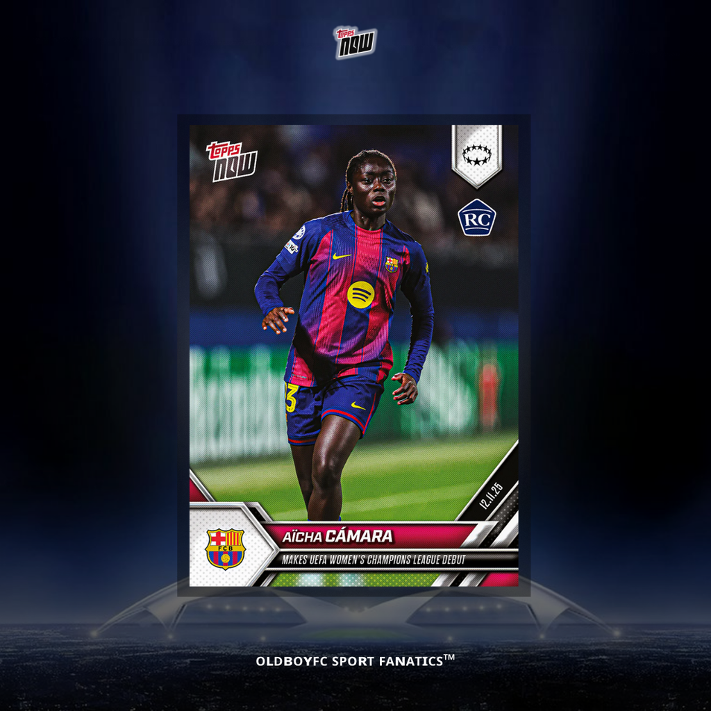 Topps Now Aïcha Câmara 25/26 女足歐冠 球星卡 正面圖