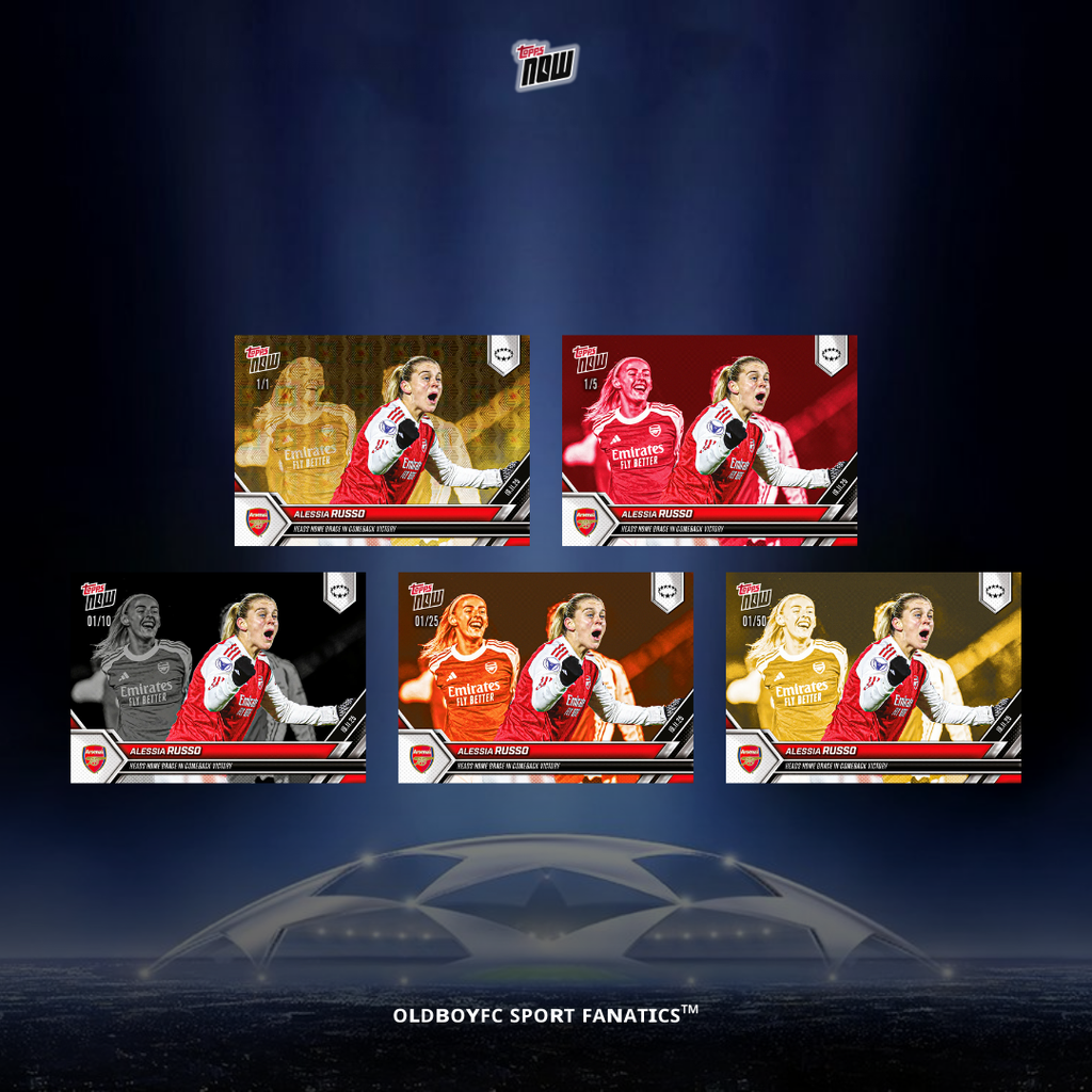 Topps Now Alessia Russo 25/26 女足歐冠 球星卡 帶編卡