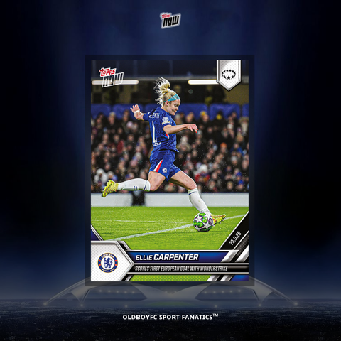 Topps Now Ellie Carpenter 25/26 女足歐冠 球星卡 正面圖