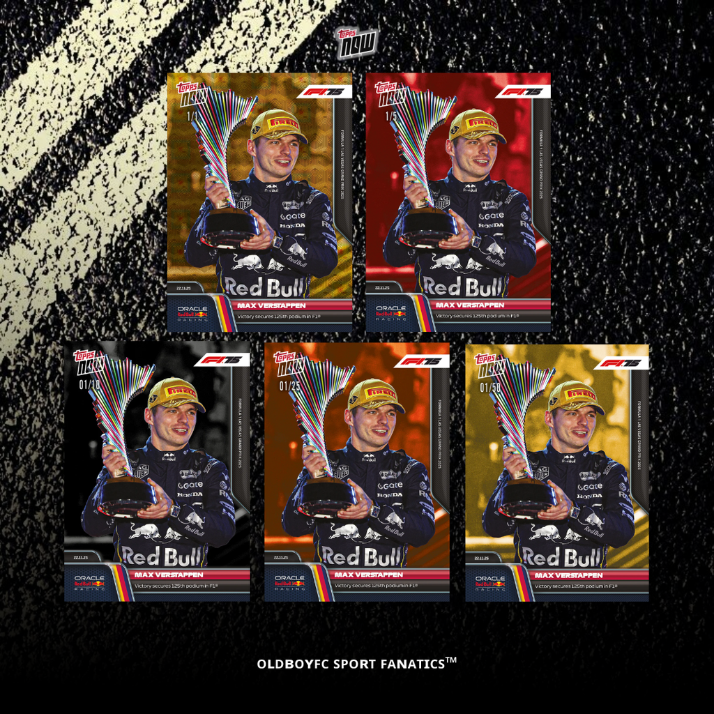 Topps Now Max Verstappen 2025 F1 拉斯維加斯大獎賽 卡面帶編卡