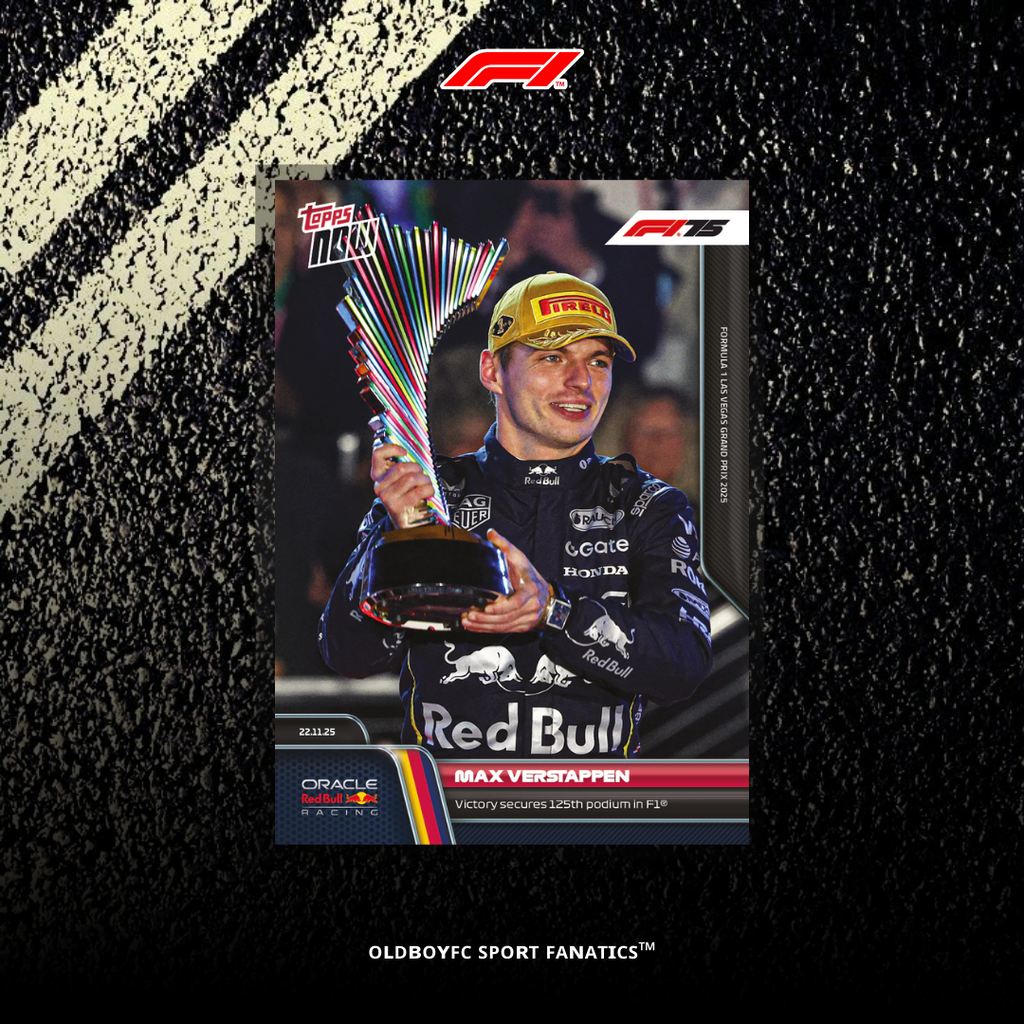 Topps Now Max Verstappen 2025 F1 拉斯維加斯大獎賽 卡面正面圖
