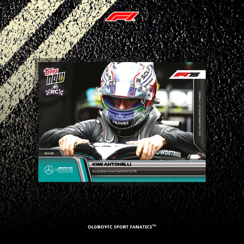 Topps Now Kimi Antonelli 2025 F1 拉斯維加斯大獎賽 卡面正面圖