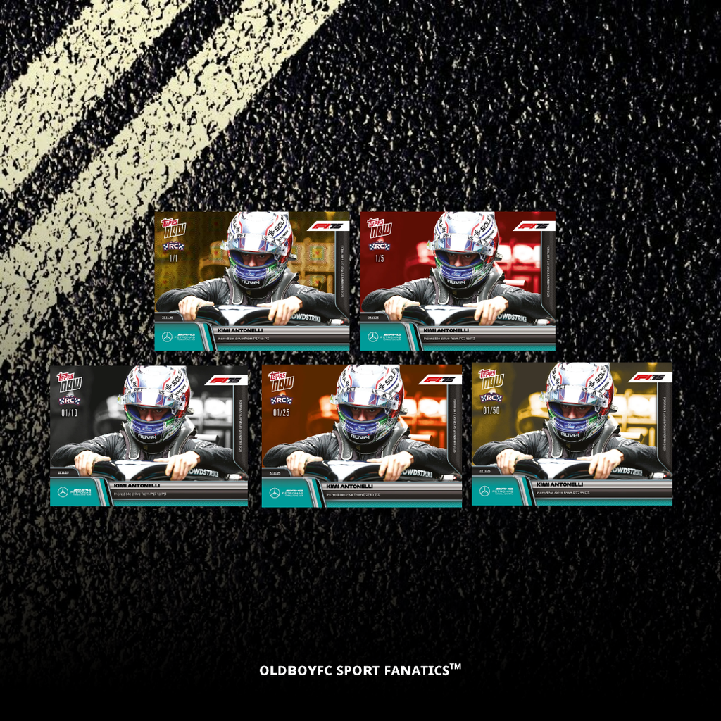 Topps Now Kimi Antonelli 2025 F1 拉斯維加斯大獎賽 卡面帶編卡