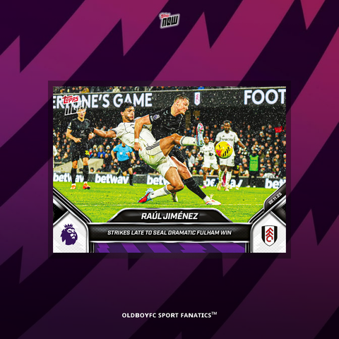 Topps Now Raúl Jiménez 25/26 英超 球星卡 正面圖