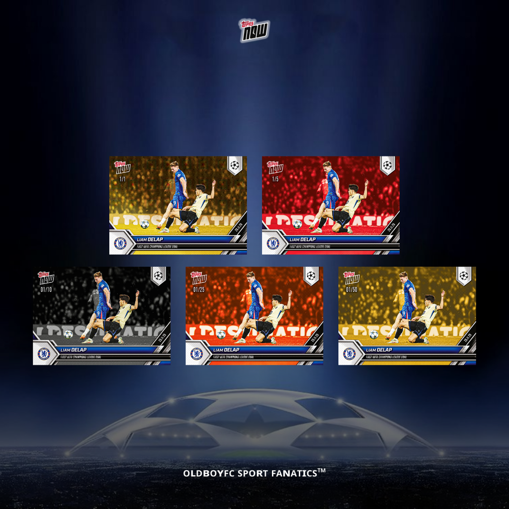 Topps Now Liam Delap 25/26 UCL 球星卡 帶編卡