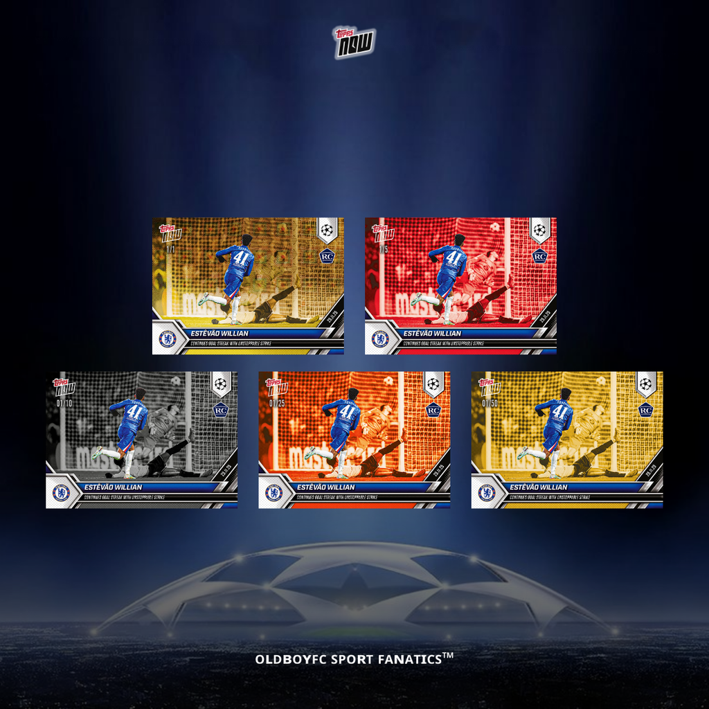 Topps Now Estêvão Willian 25/26 UCL 球星卡 帶編卡