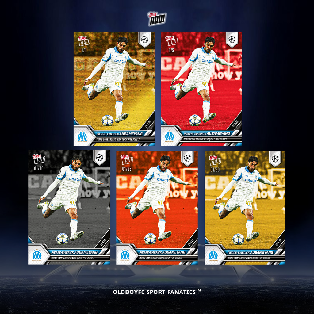Topps Now Pierre-Emerick Aubameyang 25/26 UCL 球星卡 帶編卡
