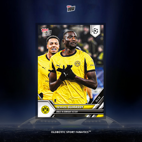 Topps Now Serhou Guirassy 25/26 UCL 球星卡 正面圖