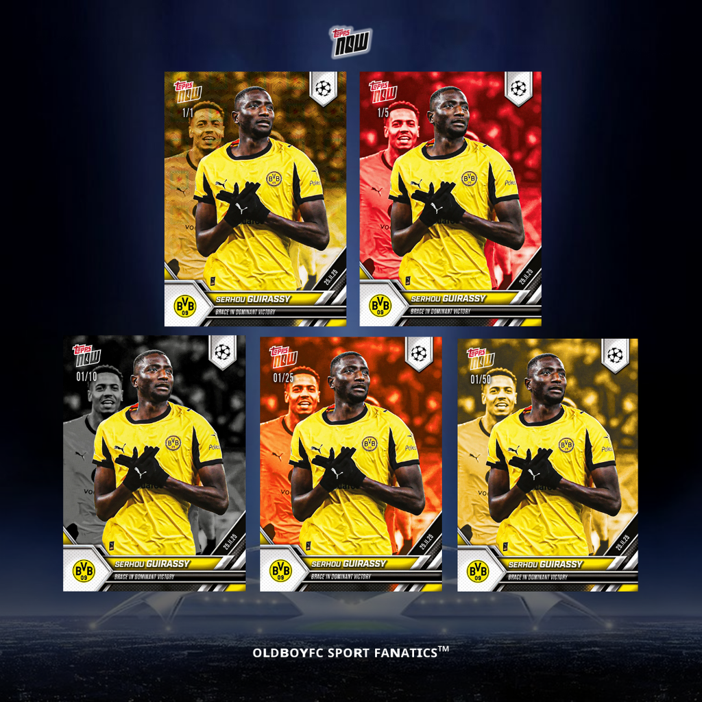 Topps Now Serhou Guirassy 25/26 UCL 球星卡 帶編卡