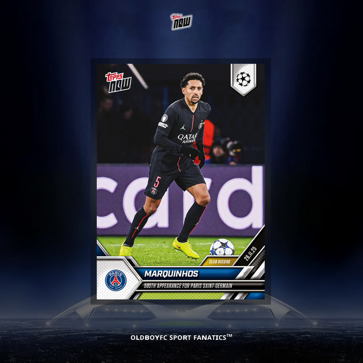 Topps Now Marquinhos 25/26 UCL #57 正面圖