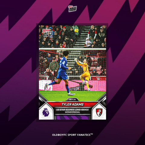 Topps Now Tyler Adams 25/26 英超 #64 正面圖