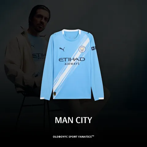 曼城 25/26 主場球迷版長袖球衣