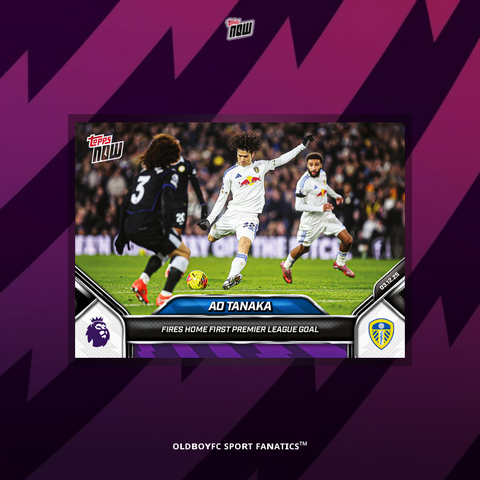 Topps Now Ao Tanaka 25/26 英超 球星卡 正面圖