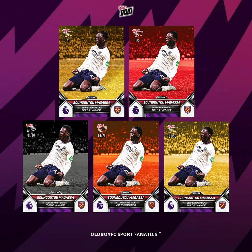Topps Now Soungoutou Magassa 25/26 英超 球星卡 帶編卡