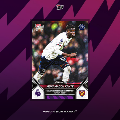 Topps Now Mohamadou Kanté 25/26 英超 球星卡 正面圖