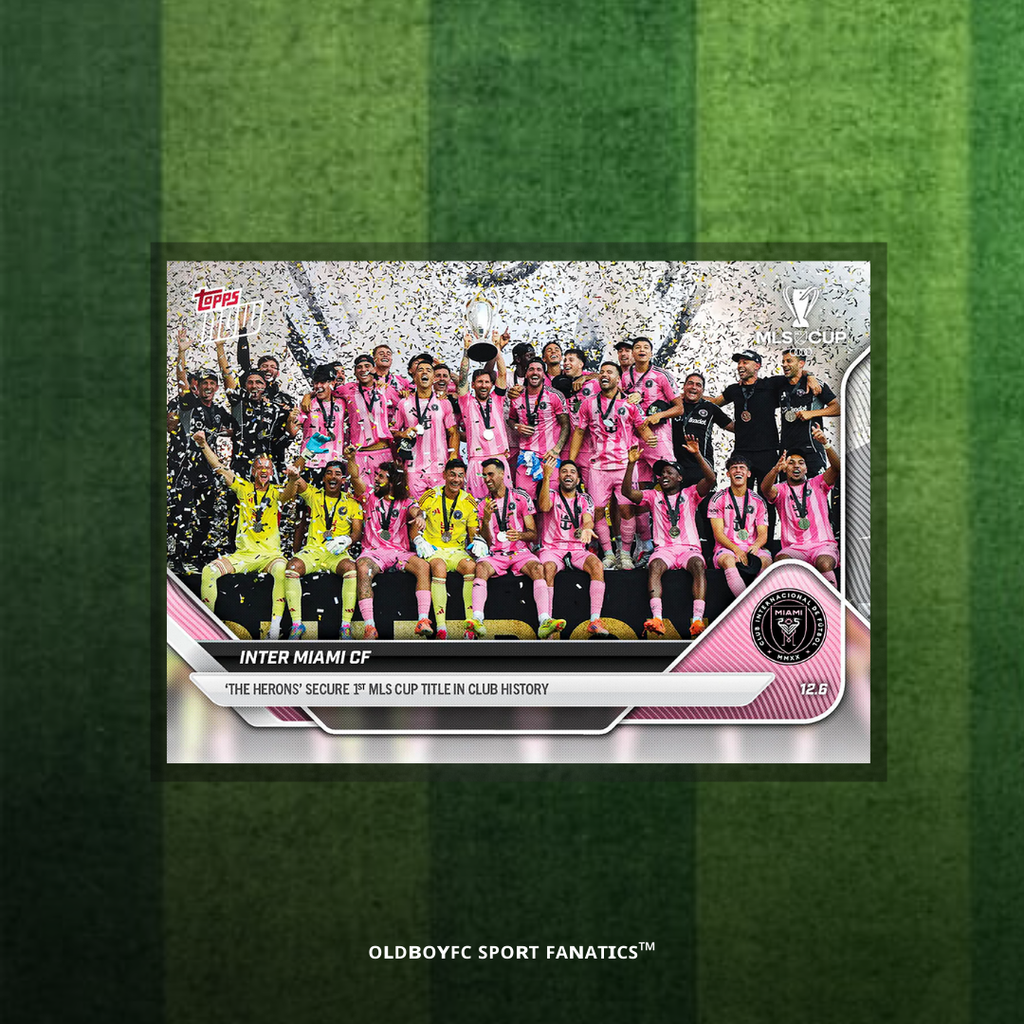 Topps Now Inter Miami CF 2025 MLS 冠軍紀念卡 正面圖