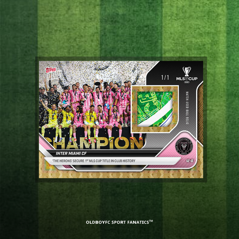 Topps 球星卡印刷細節（Inter Miami CF 冠軍）