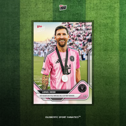 Topps Now Lionel Messi 2025 MLS MVP 球星卡 正面圖